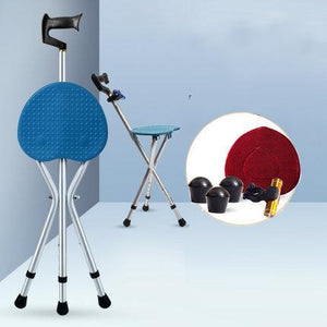 Multi-function cane crutch stool - MekMart