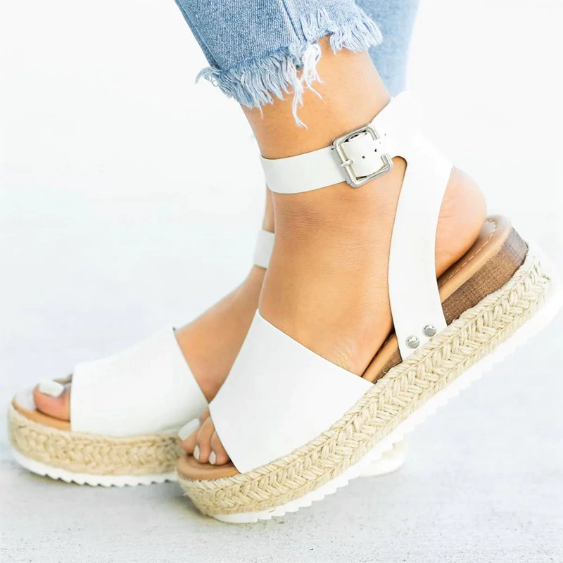 Women Summer Adjustable Buckle Platform Sandals