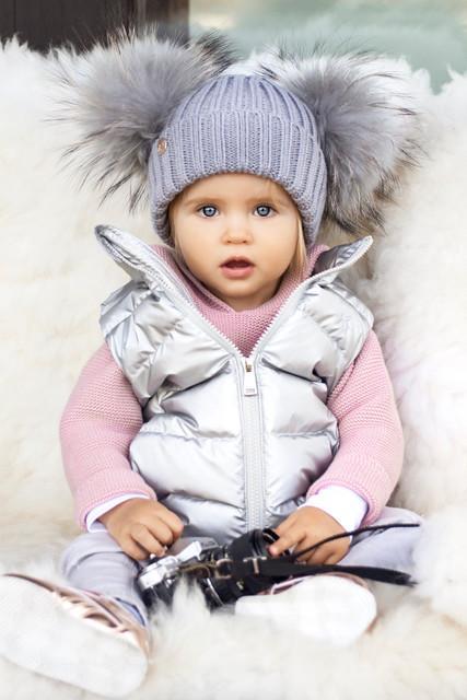 Cap With 2 Colorful Pompoms - MekMart