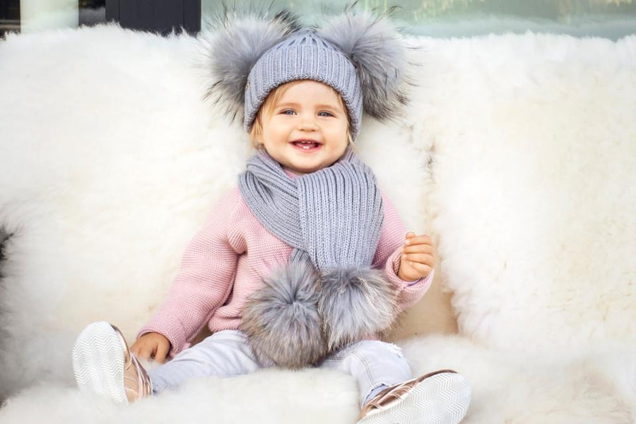 Cap With 2 Colorful Pompoms - MekMart