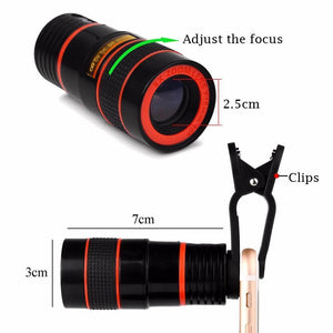 Magic Zoom Telescopic Lens - Compatible With All Phones - MekMart