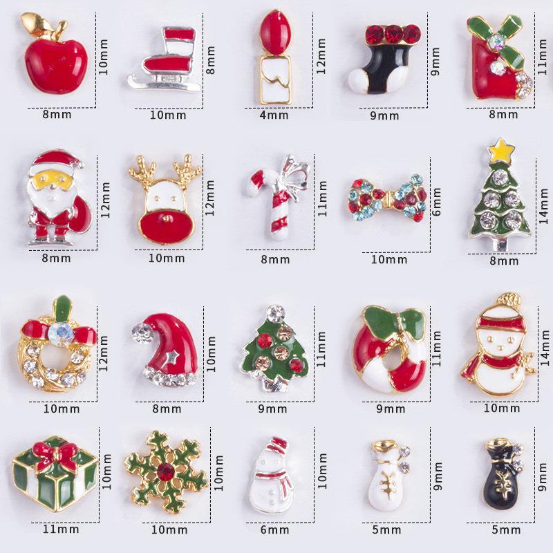 Christmas Hat Jewelry Nails Art Decorations， Buy 2, Free Shipping - MekMart