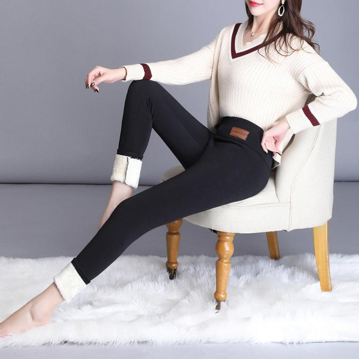 Four Style Winter tight warm thick cashmere pants - MekMart