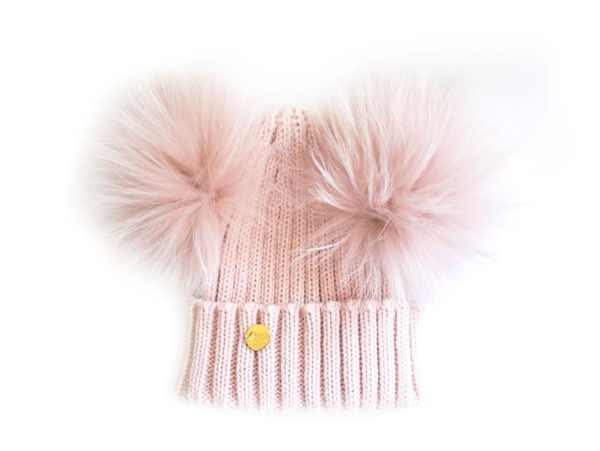 Cap With 2 Colorful Pompoms - MekMart