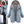 Women Jacket 2 in 1 Hoodie Denim Warm Coat Long Sleeves