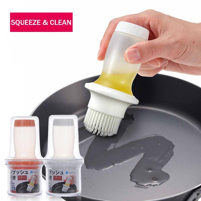 One-Push Silicone Cooking Oil Brush - MekMart