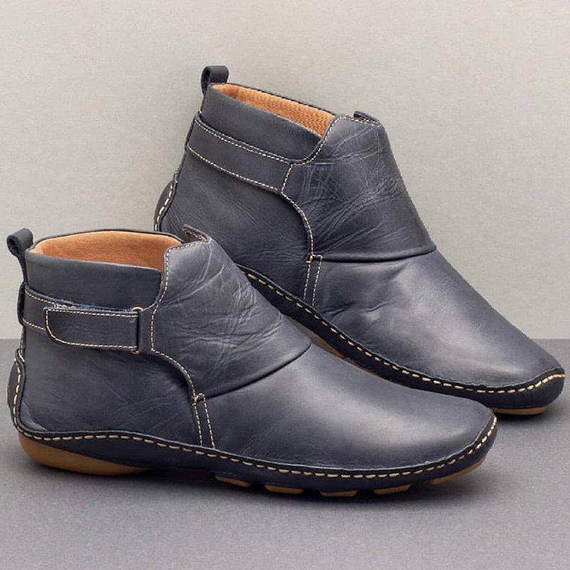 Women Comfy Daily Adjustable Leather Booties