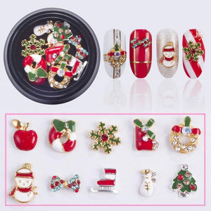 Christmas Hat Jewelry Nails Art Decorations， Buy 2, Free Shipping - MekMart