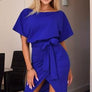 Wrap Front Batwing Dress