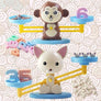 Rolling the monkey & pig balance toy - MekMart