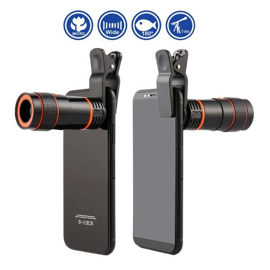 Magic Zoom Telescopic Lens - Compatible With All Phones - MekMart