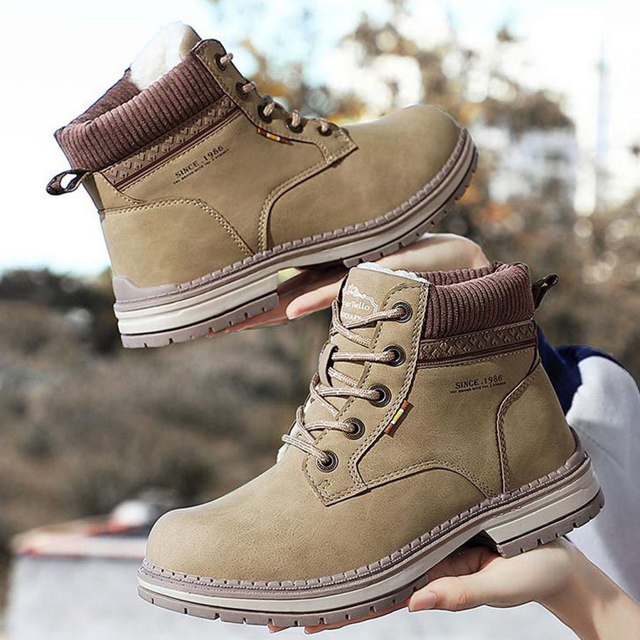 Women Winter Warm Lace Up Outdoor Ankle Boots