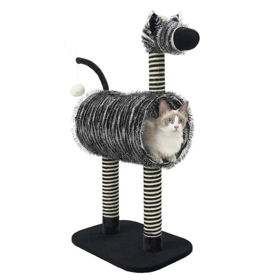 Zebra cat Tunnel Climbing Frame - MekMart