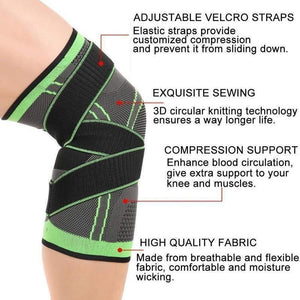 3D Adjustable Knee Brace For Pain Relief (Single) - MekMart