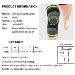 3D Adjustable Knee Brace For Pain Relief (Single) - MekMart