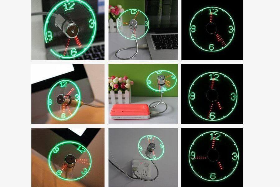 USB LED Fan Clock