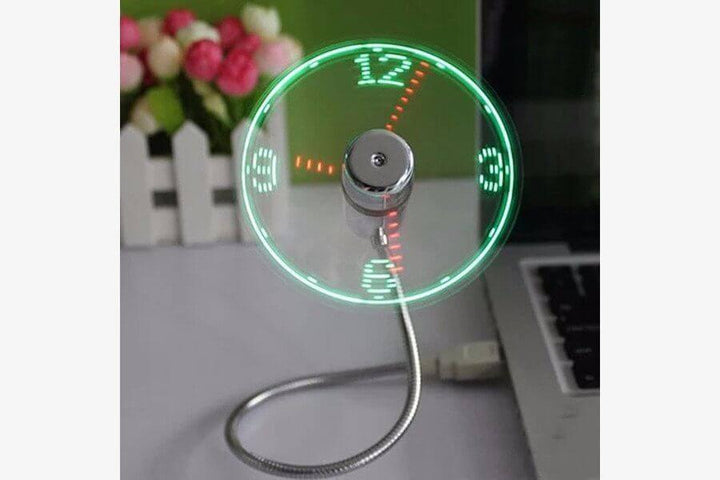 USB LED Fan Clock