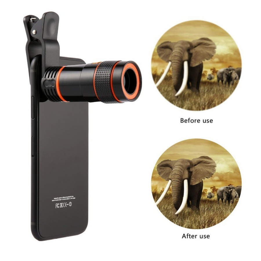 Magic Zoom Telescopic Lens - Compatible With All Phones - MekMart