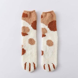 Winter Cat Claws Cute Thick Warm Sleep Floor Socks - MekMart