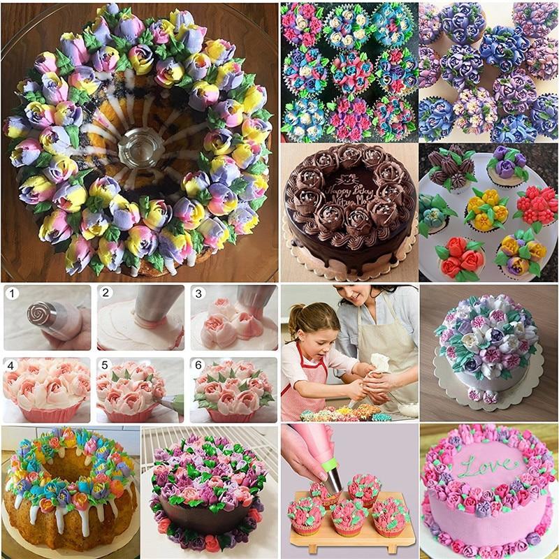 12PC Flower-Shaped Frosting Nozzles Kit