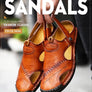 Men's Leather Roman Sandals Slippers